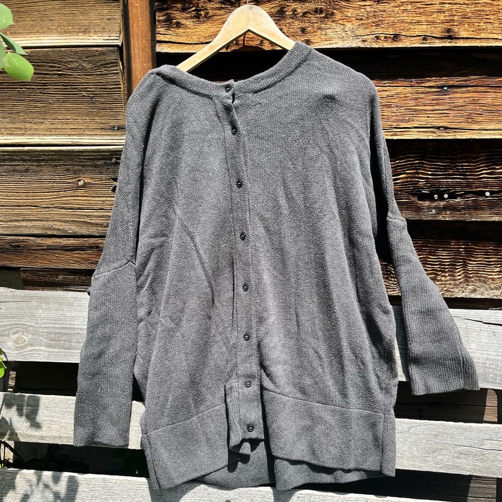 Vetta Light Grey Oversized Sweater